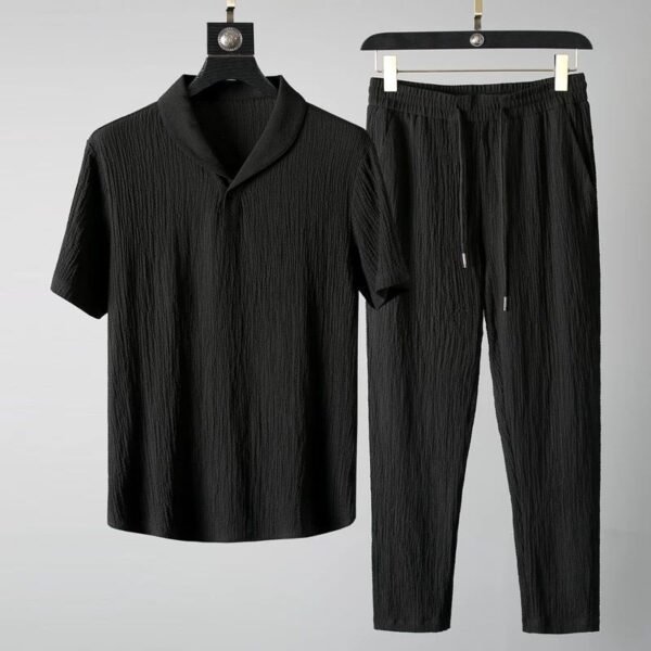 Ice Silk Short-sleeved Suit Sports Suit - Image 6