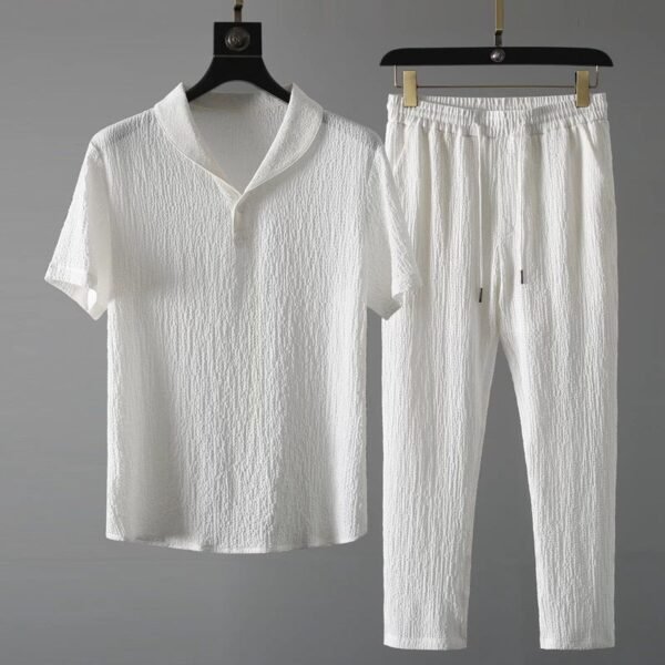 Ice Silk Short-sleeved Suit Sports Suit - Image 2