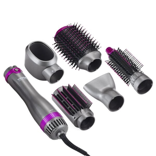 VEVOR Hair Dryer Brush 5-in-1 Hot Hair Styler Upgraded Negative Ion for Curling