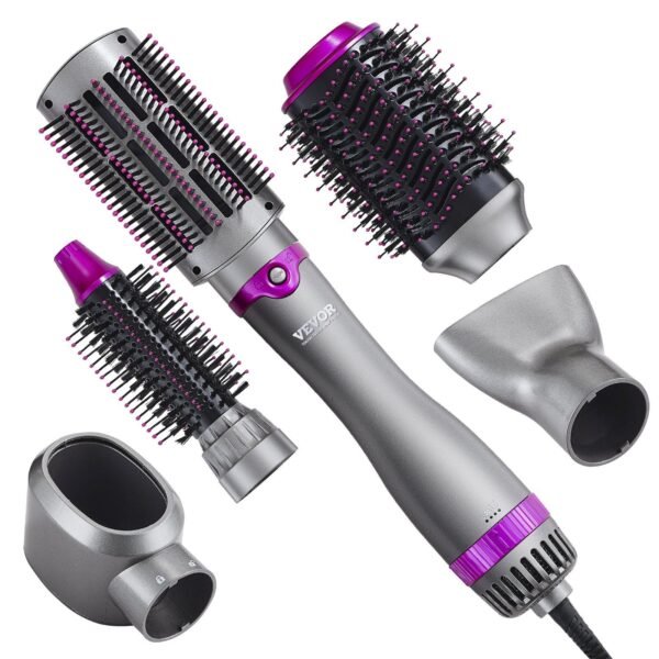 VEVOR Hair Dryer Brush 5-in-1 Hot Hair Styler Upgraded Negative Ion for Curling - Image 9