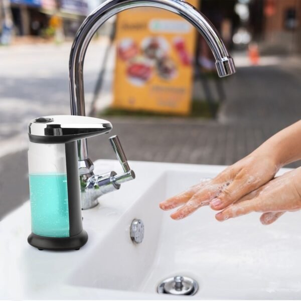 Automatic Soap Dispenser 16.9OZ Anti-slip Sensor Refillable Hand Gel Desktop Dispenser 2 Drop Volume Adjustment - Image 11