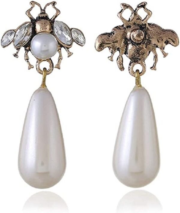 Crystal Bee Earrings for Women - Image 3