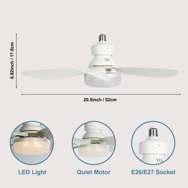 Wireless Socket Fan Light - Image 4