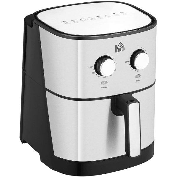 W2225141034  6.9qt Air fryer 85% less oil or low fat cooking 1700W electric oven 400F split oil filter 360° air circulation timing and non-stick pan, intelligent oil-free cooking air frying, baking