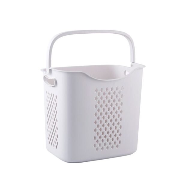 Multi-functional Organizing Shelving Bathroom Sorting Dirty Laundry Basket Plastic Large Mobile Storage Basket - Image 7