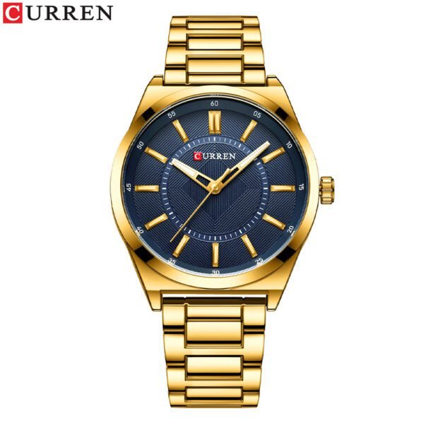 Men's Fashion Quartz Watch with Steel Band - Image 7