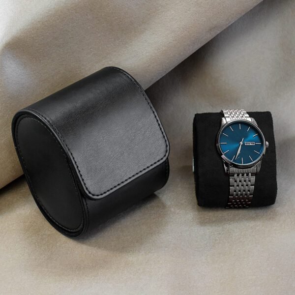 High-Grade PU Leather Portable Watch Storage Box - Image 3
