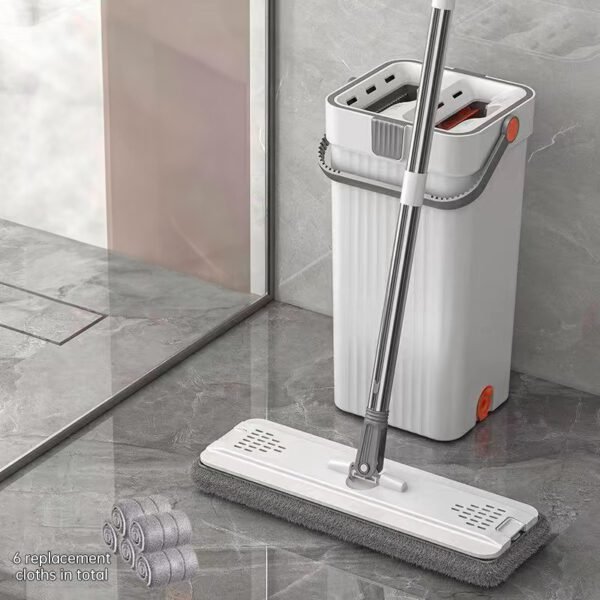 33cm 360° Hand-Free Mop & Bucket Set - Image 2