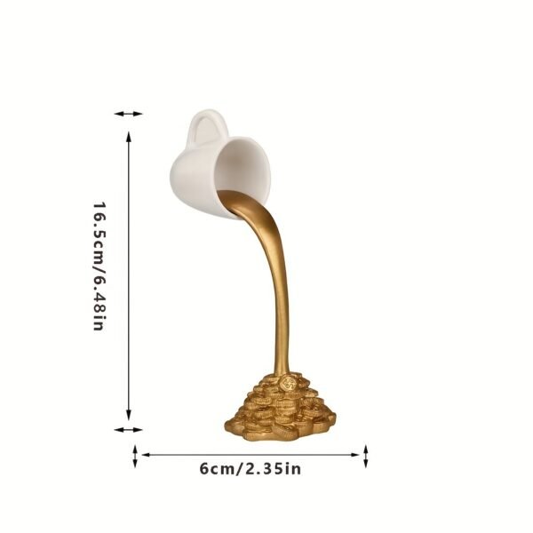 Floating Coffee Cup Resin Ornament - Image 6