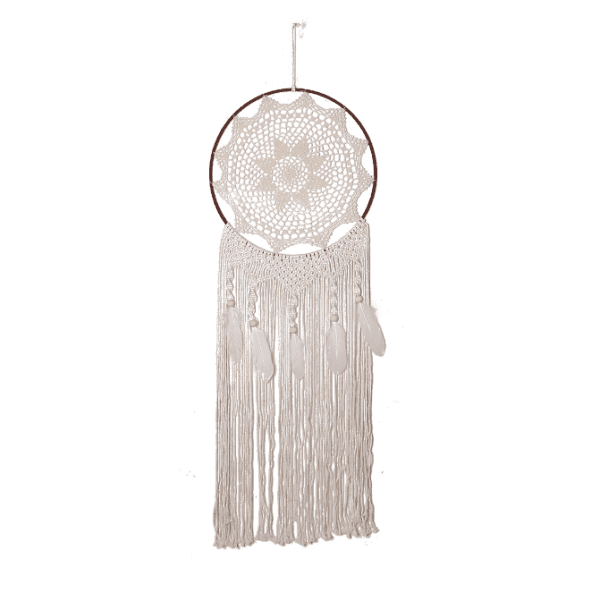 Nordic Flower Dream Catcher Wind Chime Pendant - Image 4