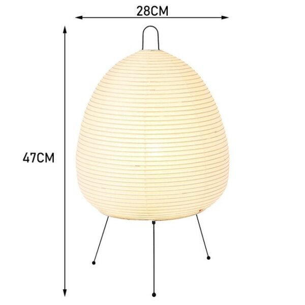 Japanese Rice Paper Lamp | Wabi Sabi Style - Image 11
