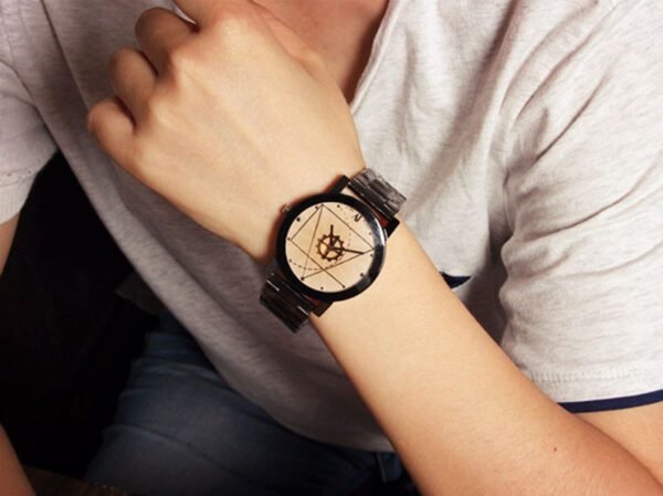 Watc Stainless Steel Watch for Man Quartz Analog Wrist Watch - Image 6