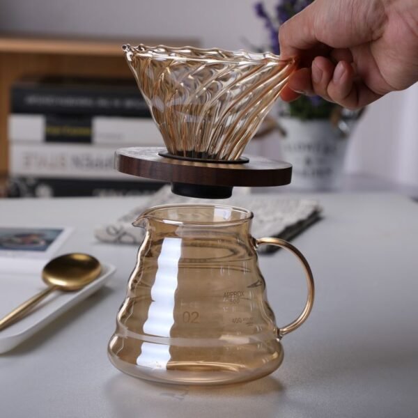 Handmade Japanese Coffee Pot Set with Glass Pot - Image 2
