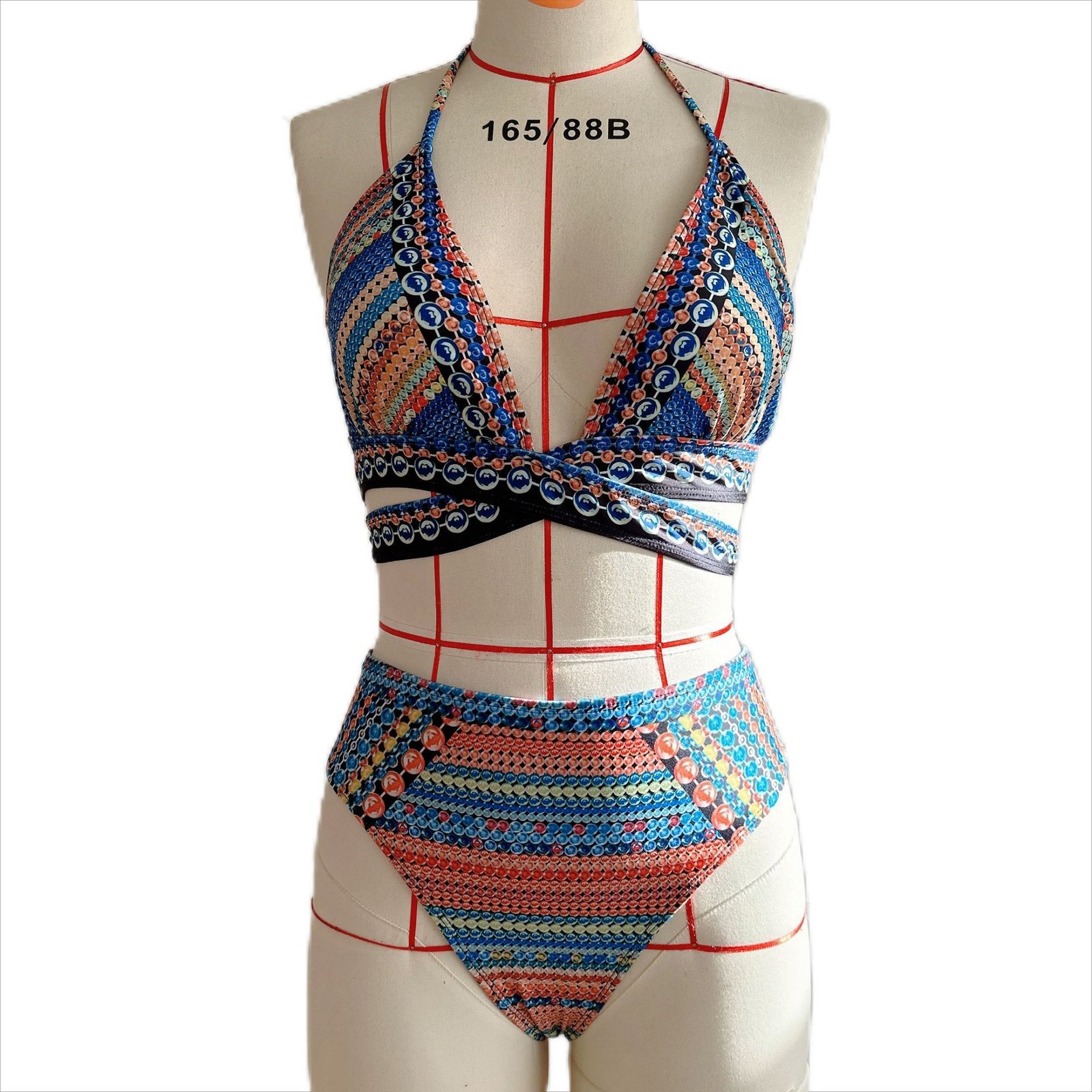 Three-piece high-waisted bikini - Image 5