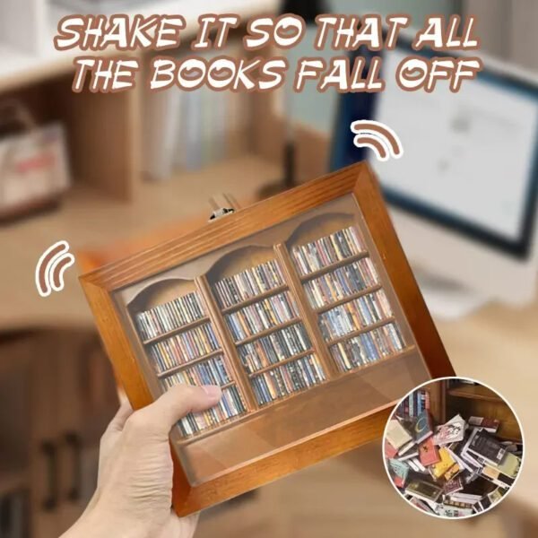 Anti-Anxiety Wooden Bookshelf Ornament - Image 7
