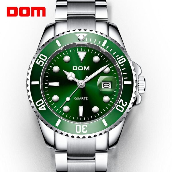 DOM Luxury Men's Quartz Watch, Waterproof 30m, Sports and Casual Design - Image 2