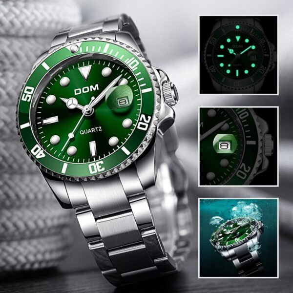 DOM Luxury Men's Quartz Watch, Waterproof 30m, Sports and Casual Design - Image 6