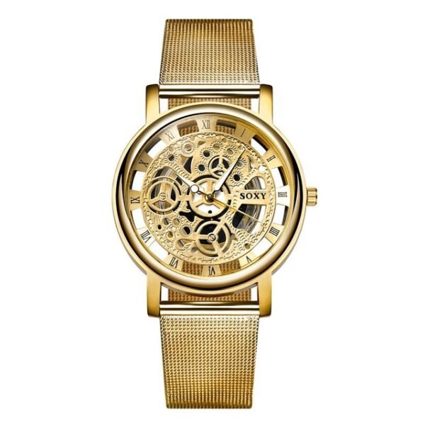 SOXY Luxury Men's Skeleton Quartz Watch - Image 6