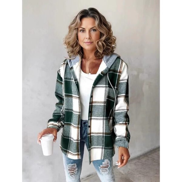 Reduced Title: Women's Plaid Jacket - Autumn/Winter Style - Image 2