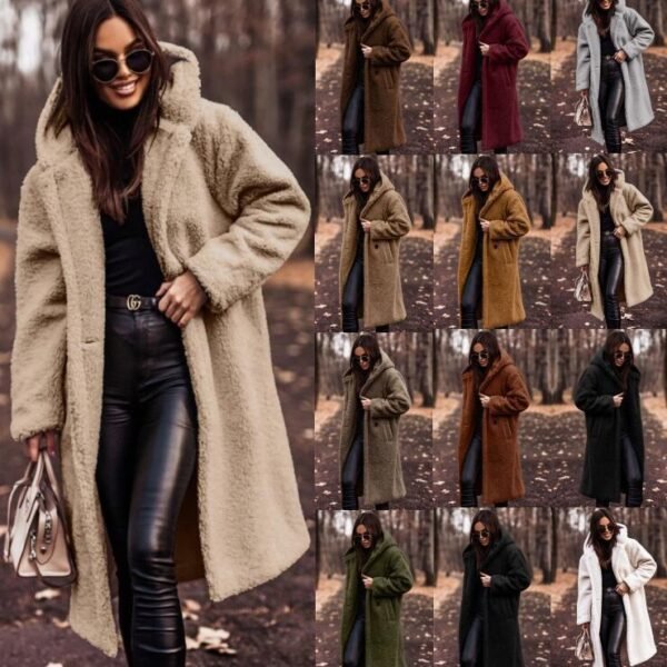 Long Sleeved Woolen Women's Coat