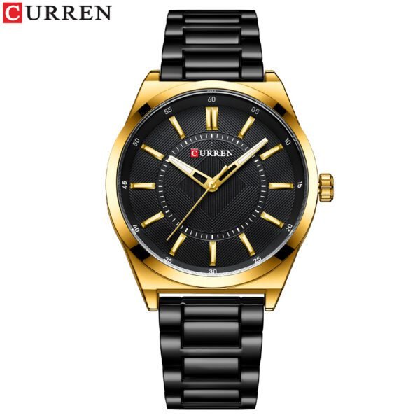 Men's Fashion Quartz Watch with Steel Band - Image 9