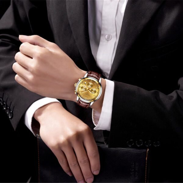 Lige Men's Waterproof Business Luminous Watch - Image 2