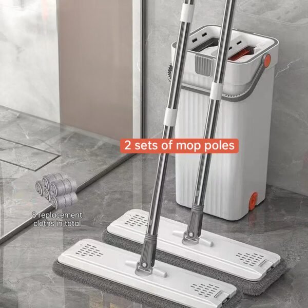 360° hand-free mop set