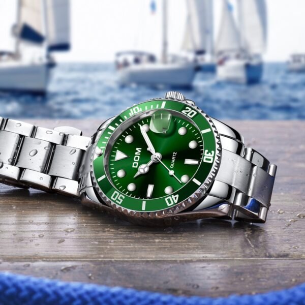 DOM Luxury Men's Quartz Watch, Waterproof 30m, Sports and Casual Design - Image 4