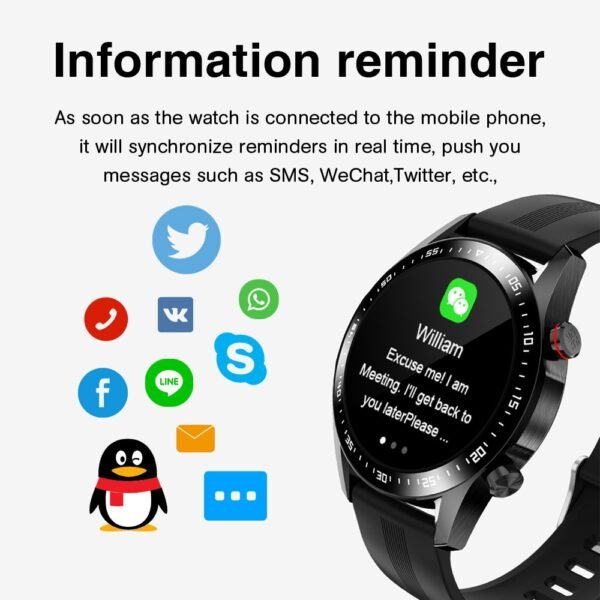 E1-2 Bluetooth Smart Watch for Men - Image 6