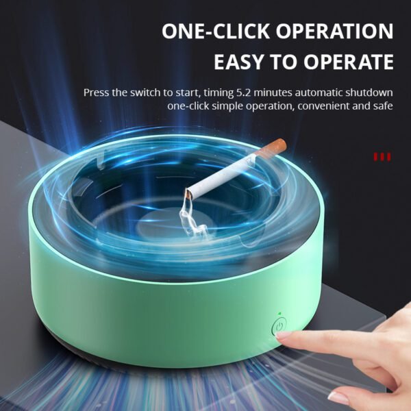 Small Self-Suction Anion Purifier & Dust Removal Ashtray - Image 3