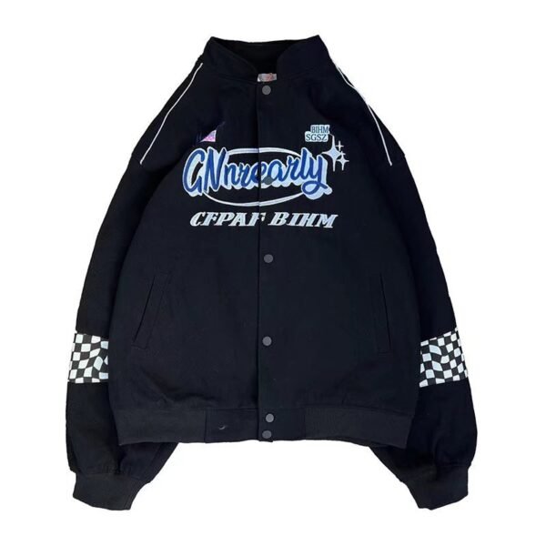 Men's Retro Racing Baseball Jacket - Image 5
