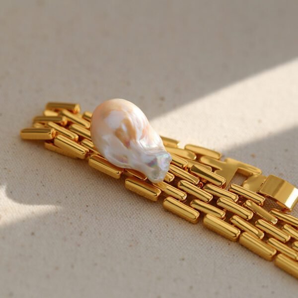 Baroque Pearl Bracelet – Retro Fashion, Freshwater Pearls. - Image 3