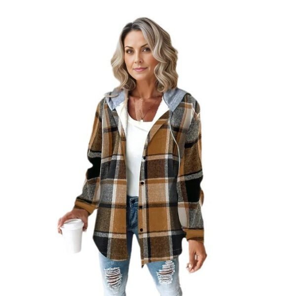 Reduced Title: Women's Plaid Jacket - Autumn/Winter Style - Image 5