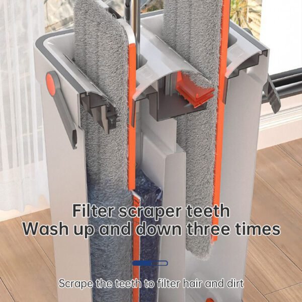33cm 360° Hand-Free Mop & Bucket Set - Image 6