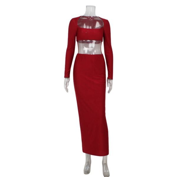 Strapless Top and High Waist Skirt Set - Image 5