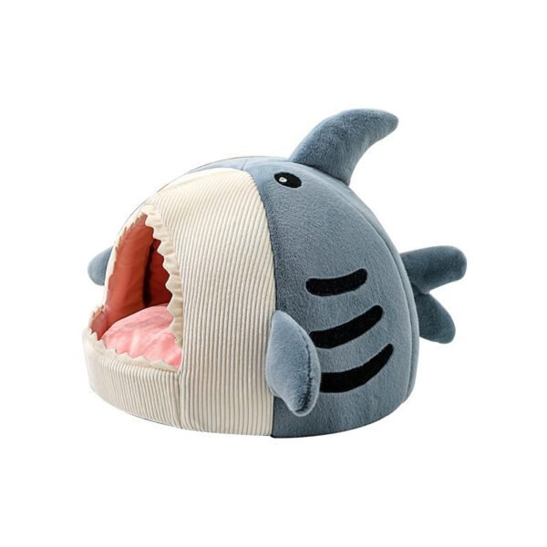 Warm Shark Pet Nest for Cats and Dogs - Image 6