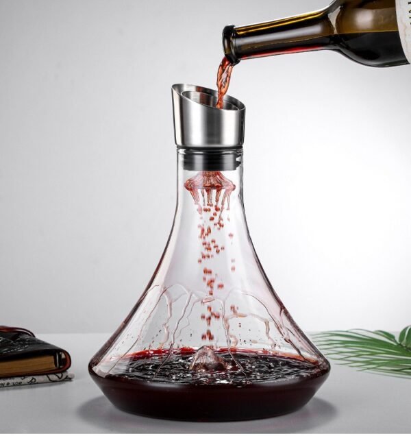 Wine Decanter with Built-in Aerator, 1000ml