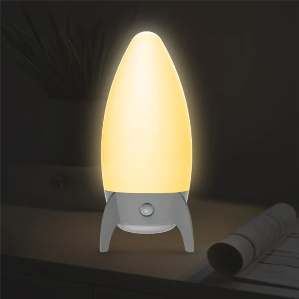 LED Rocket Lamp - RGB USB Night Light - Image 2