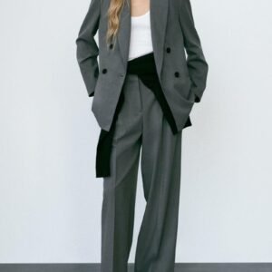 Women's Double-Breasted Blazer Pant Set