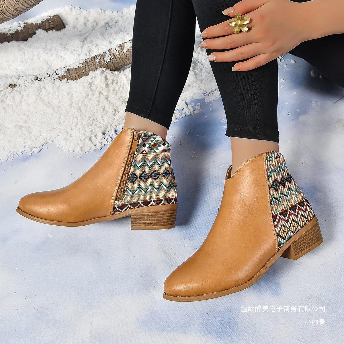 Winter Pointed Heel Martin Boots for Women - Image 2