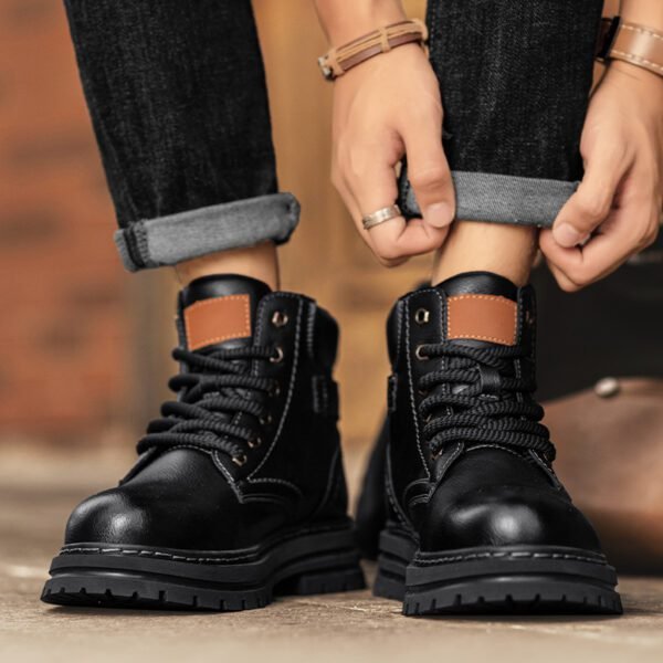 Martin Boots | Retro High-Top Workwear Boots - Image 4