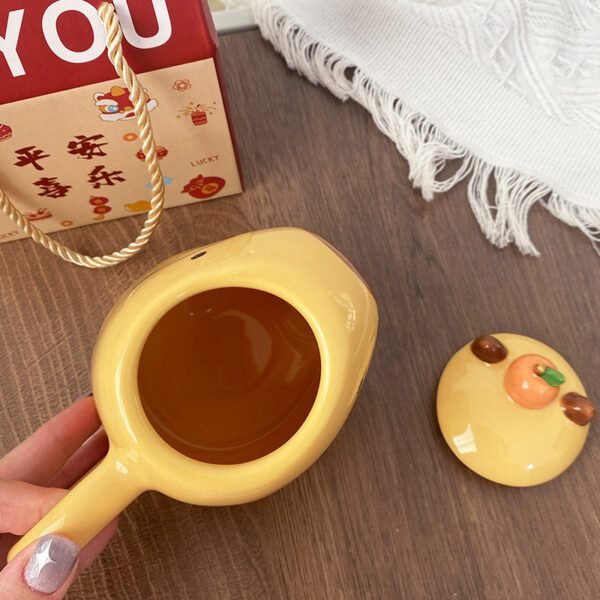 3D Capybara Mug Pair with Handles & Lids - Image 3