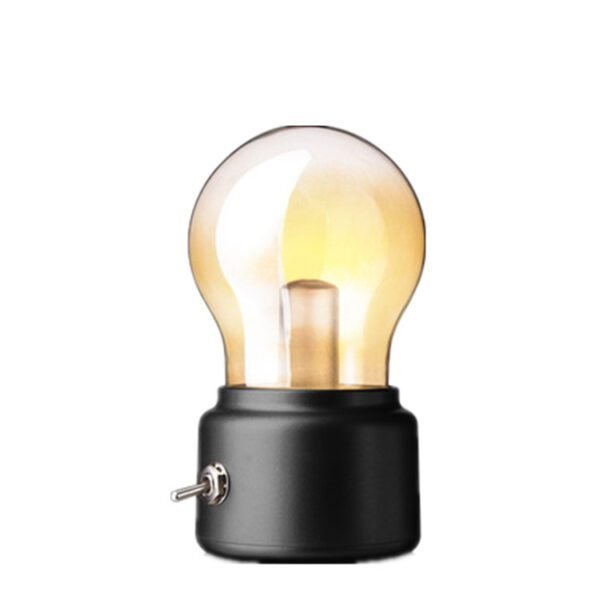 Retro British Light Bulb Lamp – USB Charging Night Light - Image 4