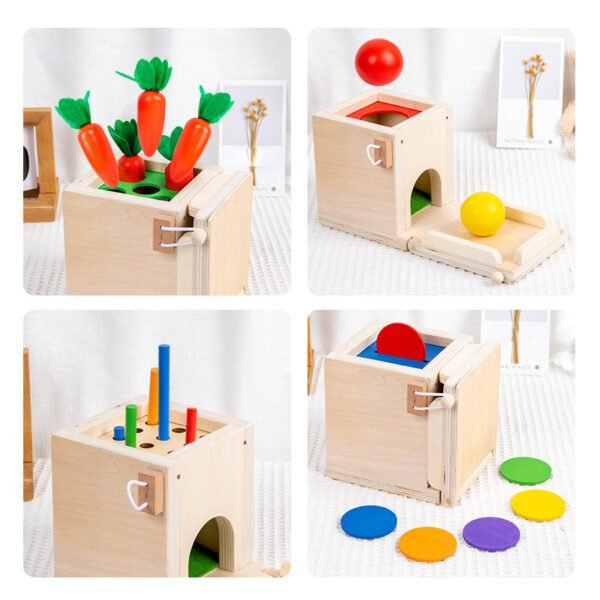 Montessori 4-in-1 Coin Box Toy - Image 3
