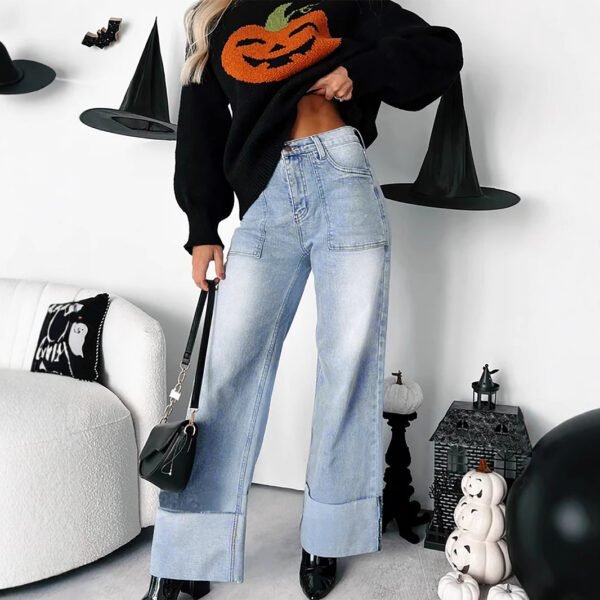 Retro Denim Trousers