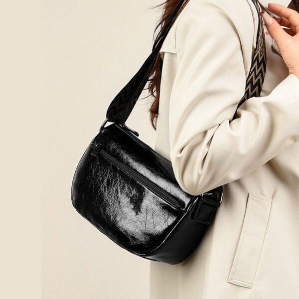 Soft leather dumpling bag