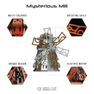Mysterious Mill Windmill Garden Decor Statue - Image 5