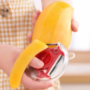 Alternative view of Multi-Function Vegetable Peeler with 3 Blades Ergonomic Grip