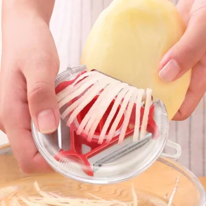 Multi-Function Vegetable Peeler with 3 Blades Ergonomic Grip - Image 4
