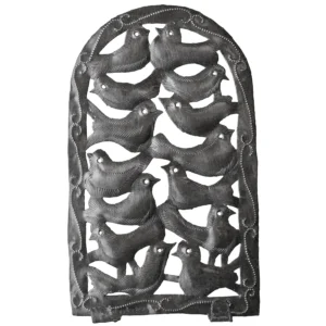 Handmade Key and Mail Holder Recycled Metal Wall Decor